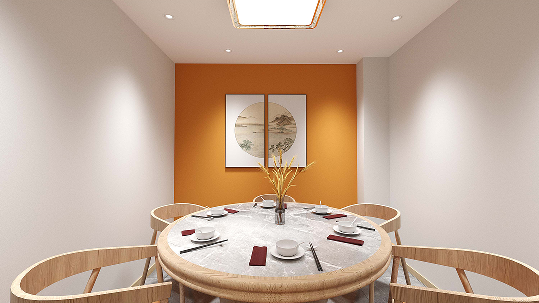 杭州简约中式餐厅装修设计
