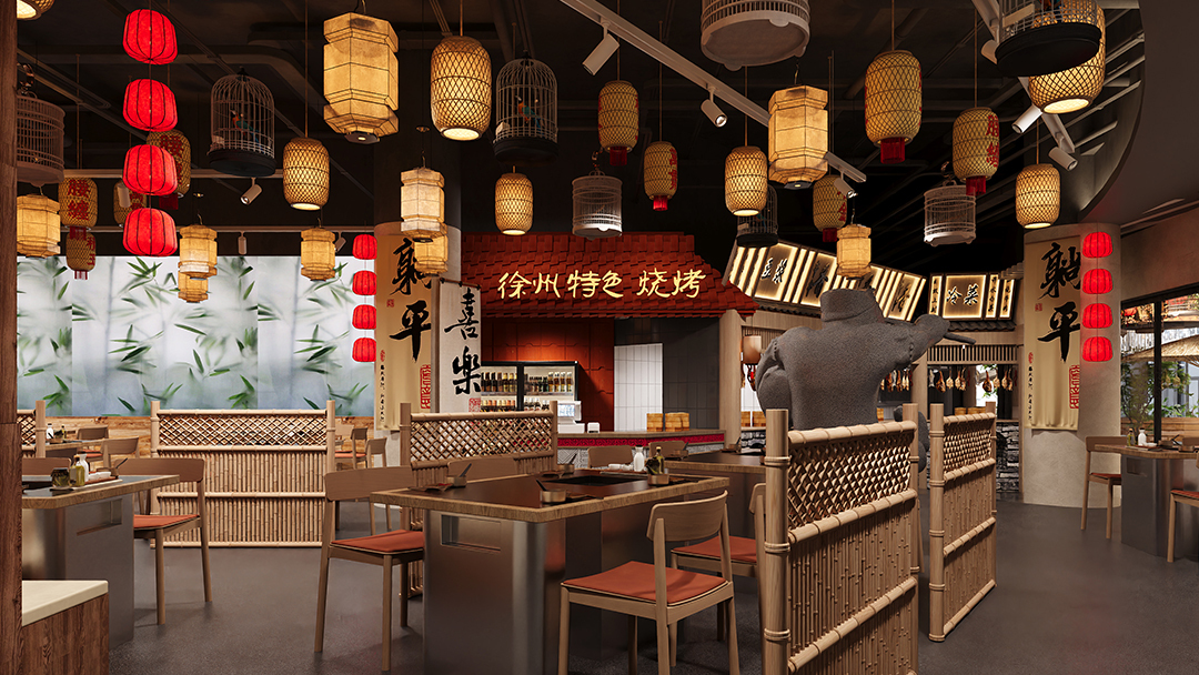 杭州烟火气中餐厅装修设计