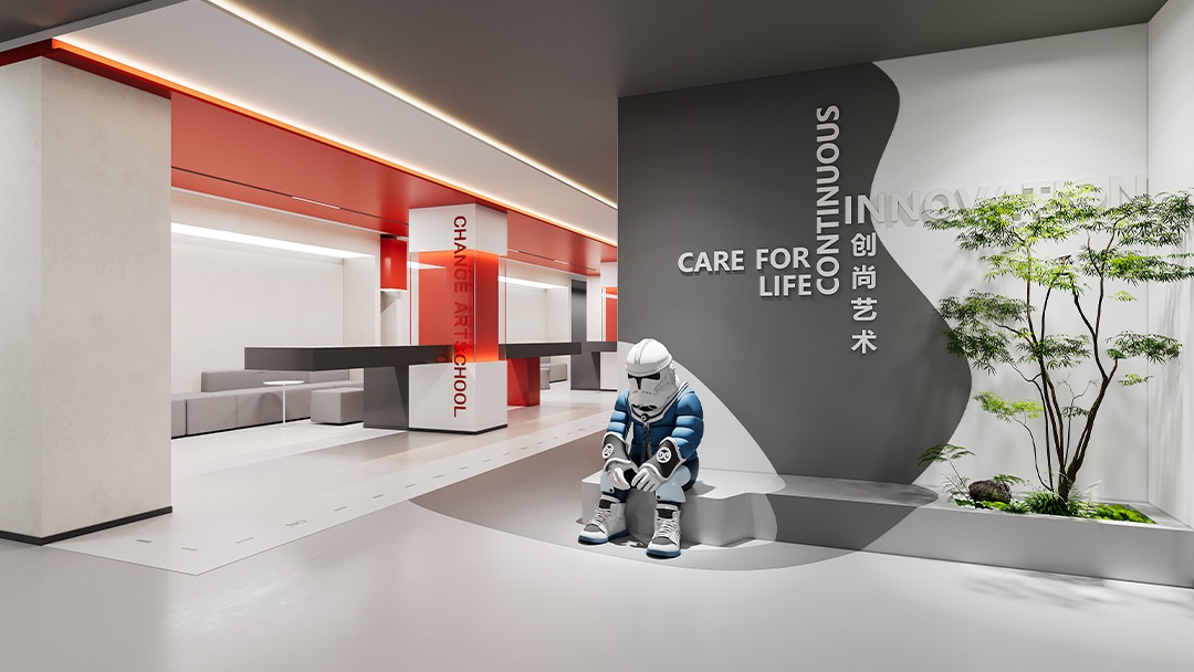 杭州艺术类培训机构装修设计