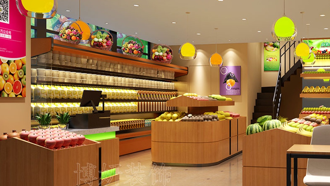 杭州水果超市装修设计