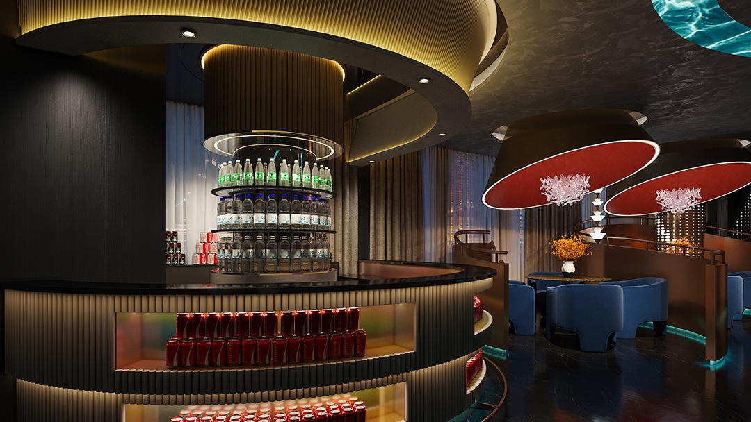 杭州简欧轻奢风足浴会所装修设计