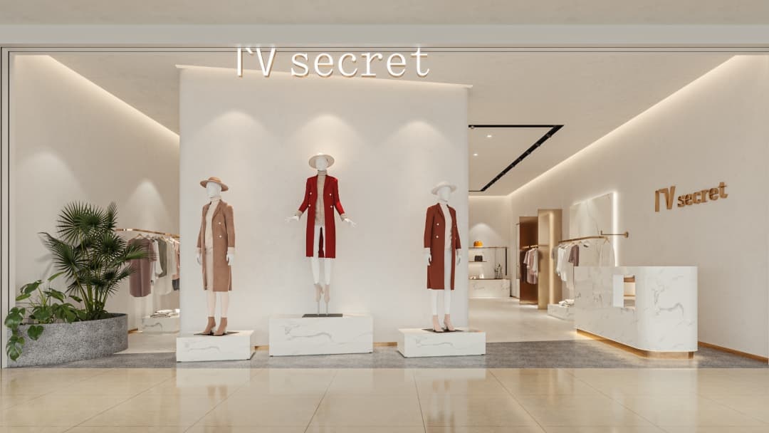 杭州轻奢女装店装修设计